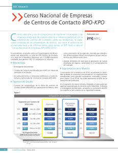 Censo Nacional de Empresas de Centros de Contacto BPO-KPO