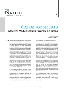 úlceras por decúbito - Noble Compañía de Seguros