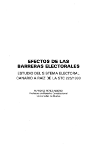 Efectos de las Barreras Electorales - e