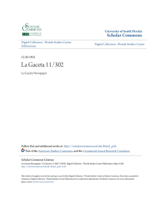La Gaceta 11/302 - Scholar Commons