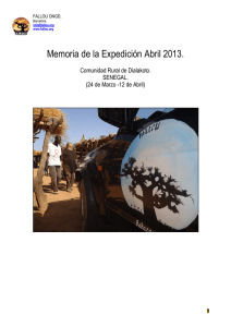 Memoria de la Expedición Abril 2013.