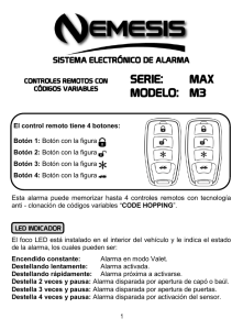Alarma para Autos Serie Max - M3