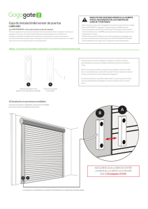 Guía de instalacióndel sensor de puertas cableado