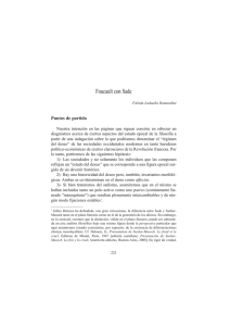 Foucault con Sade - Revistas de la Universidad Nacional de Córdoba