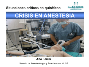 Crisis en anestesia