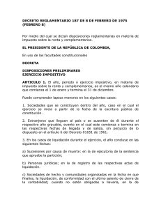DECRETO REGLAMENTARIO 187 DE 8 DE FEBRERO DE 1975
