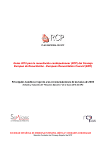 Principales cambios RCP ERC-2010