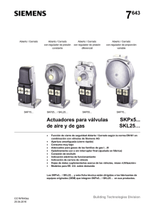 7643 Actuadores para válvulas de aire y de gas SKPx5