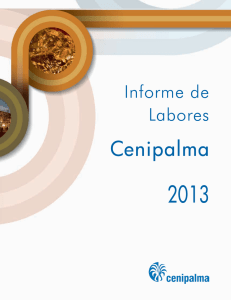Informe de Labores Cenipalma 2013