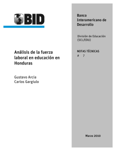 Análisis de la fuerza laboral en educación en Honduras