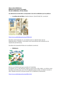 Libros sobre bibliotecas - Bibliotecas Escolares de Aragón
