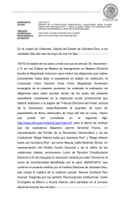 Acuerdos - Tribunal Electoral de Quintana Roo
