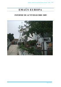 Informe de actividades 2008-2009