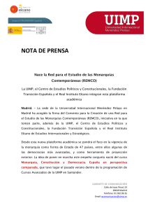 Nota de prensa - Fundación Transición Española