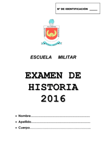 Examen de Historia 2016