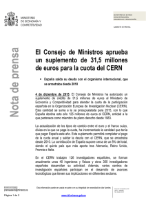 Ver noticia (pdf 45.413 KB) - Ministerio de Economía y Competitividad