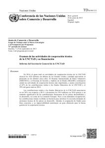 Examen de las actividades de cooperación técnica de la UNCTAD y