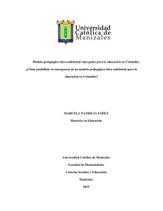 Modelo pedagógico ético-ambiental emergente para la