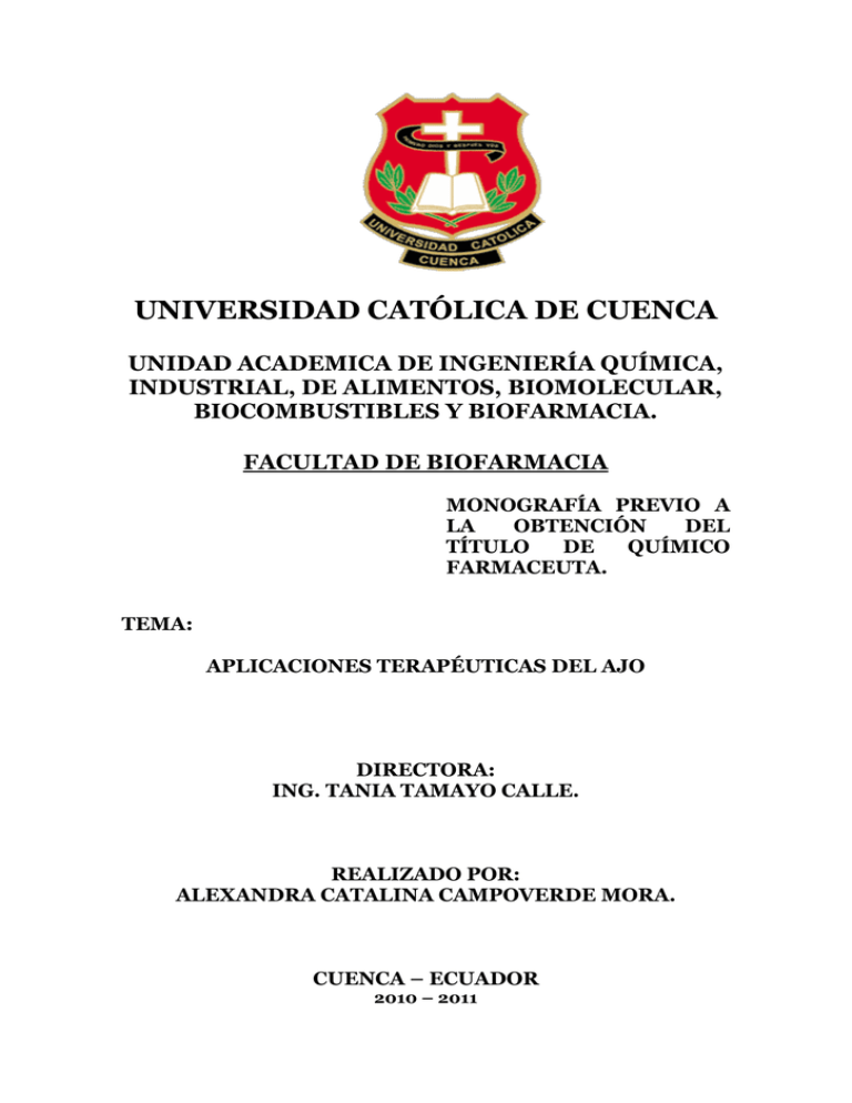 Universidad Católica De Cuenca Unidad Academica De Ingeniería 7659