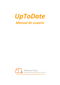 Manual de UpToDate - Biblioteca Virtual del SSPA