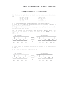 Trabajo Práctico Nº 3 - Protocolo IP - UTN