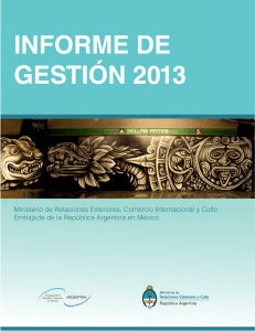 Informe 2013 - Embajada Argentina en México