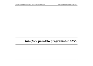 Interface paralelo programable 8255.