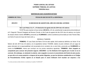 poder judicial del estado supremo tribunal de justicia tercera sala