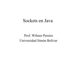 Sockets en Java - LDC - Universidad Simón Bolívar