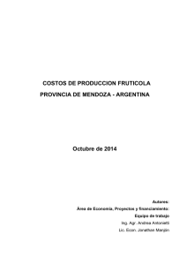 Costos 2014 - Instituto de Desarrollo Rural