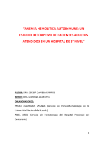 Anemia hemolitica autoinmune