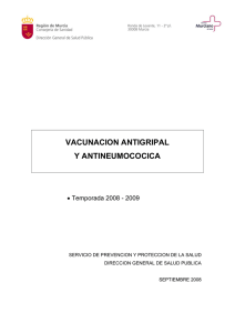 vacunacion antigripal y antineumococica