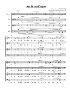Ave Verum - Gounod SATB Org.musx