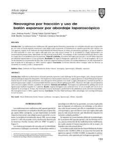 Neovagina por tracción y uso de balón expansor