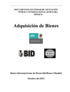 Documentos Estándar de Licitación Pública Internacional