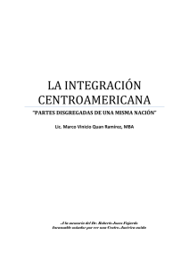 la integración centroamericana