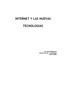 INTERNET Y LAS NUEVAS TECNOLOGIAS
