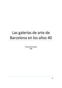 Las galerías de arte de Barcelona en los años 40