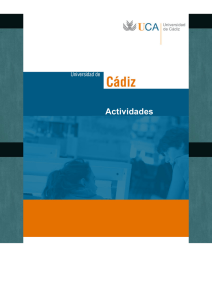 Actividades - Universidad de Cádiz