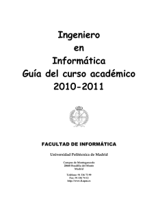 Ingeniero en Informática Guía del curso académico 2010-2011