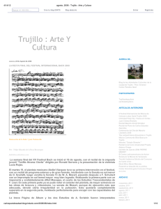 Trujillo : Arte Y Cultura