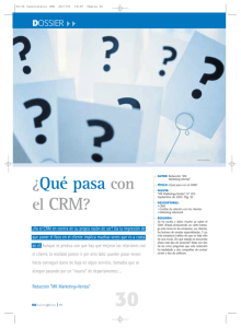 ¿Qué pasa con el CRM? - Revista de la Universidad de México