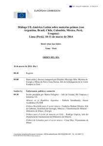 Diálogo UE-América Latina sobre materias primas (con Argentina