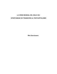 OPORTUNIDAD DE TRANSICIÓN AL POSTCAPITALISMO Wim