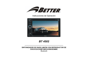 Bt4502 Manual - Better Car Audio