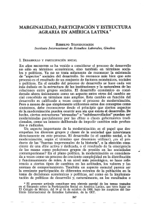 marginalid ad, participación y estructura agraria en américa latina