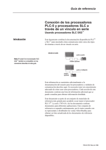 Conexión de los procesadores PLC-5 y procesadores SLC a través