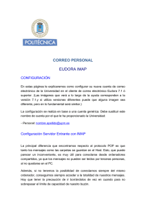 correo personal eudora imap - Universidad Politécnica de Madrid
