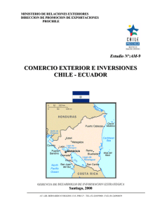 comercio exterior e inversiones chile - ecuador