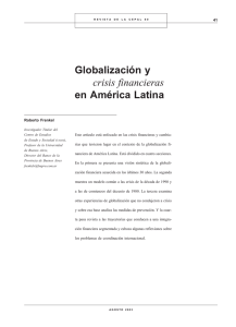 Globalizacion y crisis financiera en America Latina